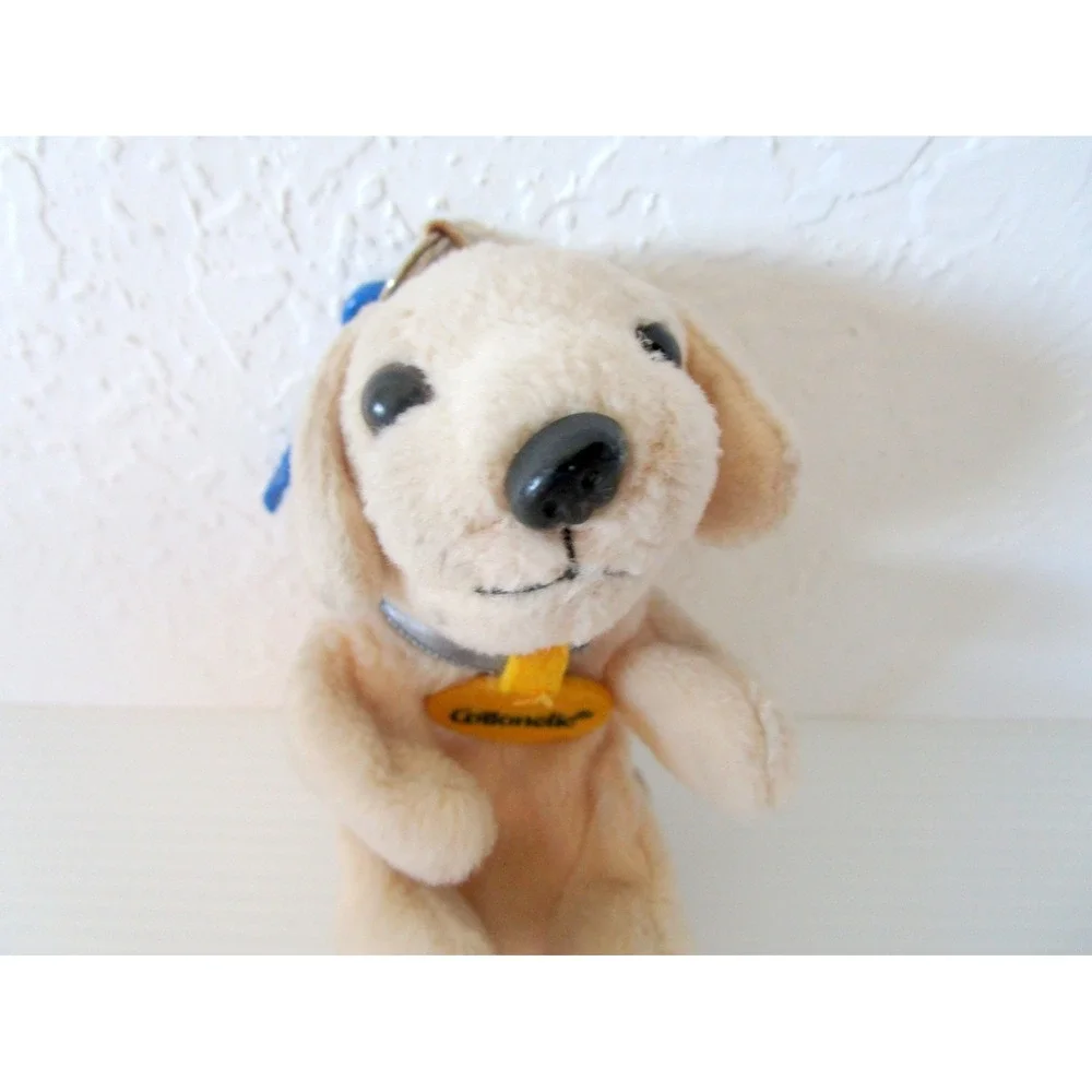 Vintage Cottonelle Dog Advertising Collector Plush Stuffed Backpack Clip-on Coin